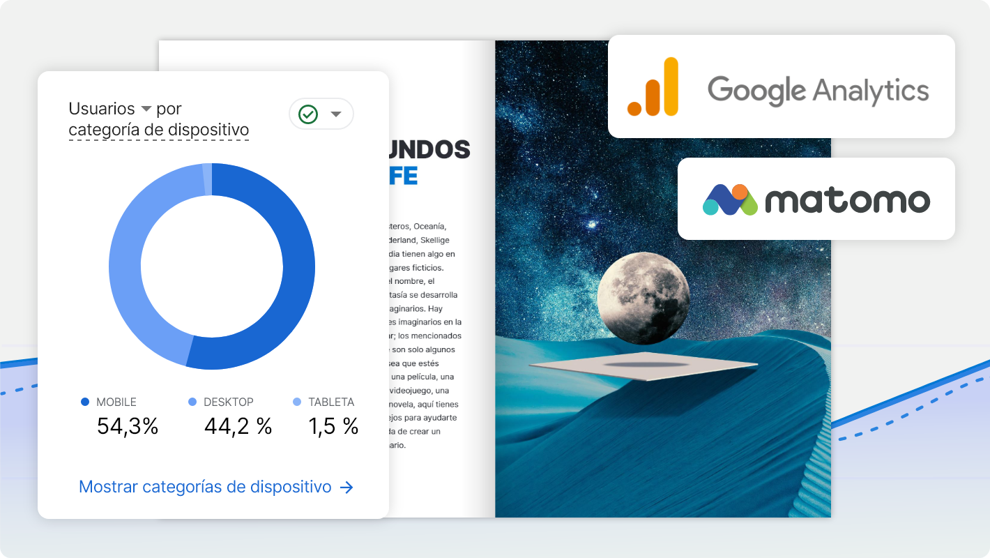 Conecte Matomo o Google Analytics